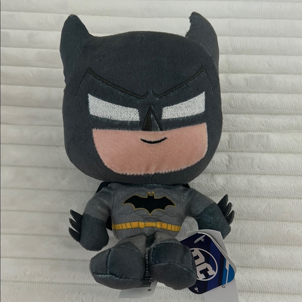 DC Justice League Batman Stuffed Gray and Black Plush